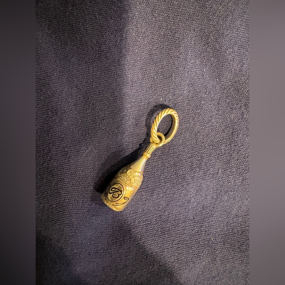Brighton Silver Champagne Bottle Charm Pendant